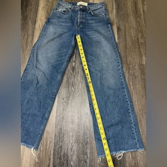 Reformation Wide Leg Distressed Jeans - Size 25 - Picture 12 of 12